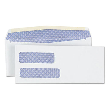 Universal® Double Window Business Envelope, #9,  Blade Flap, Gummed Closure, 3.88 X 8.88, White, 500-box freeshipping - TVN Wholesale